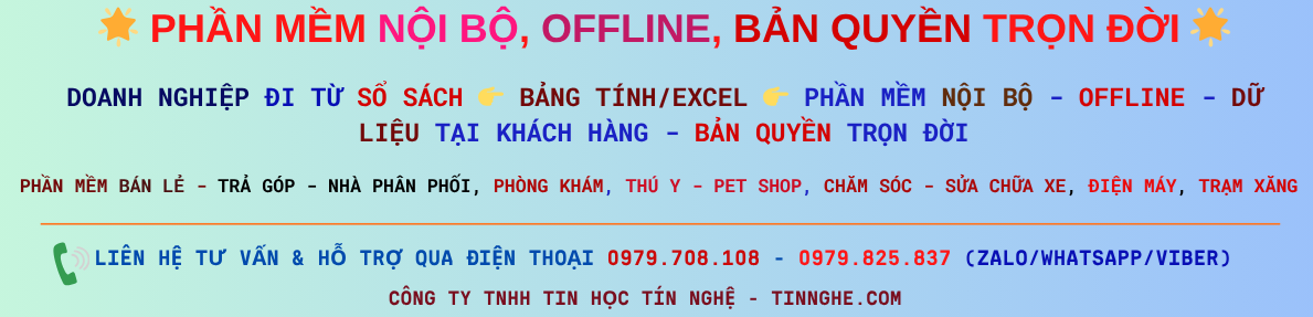 Phần mềm Tín Nghệ Phần mềm Tín Nghệ